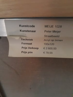 Peter Meijer - straatbeeld kopen? Bied vanaf 325!