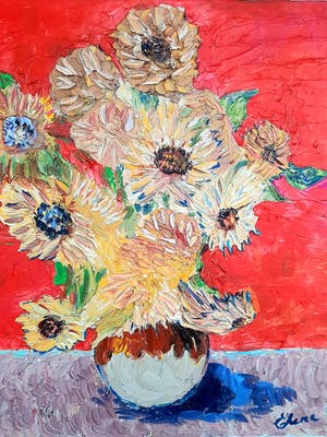 Elena Polyakova - Zonnenbloemen kopen? Bied vanaf 1!