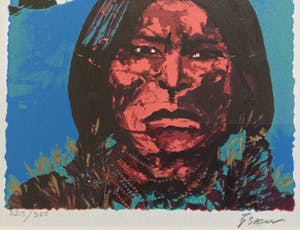 Espen Hagen - Indiaan 1 & Indiaan 2 | kleuren zeefdrukken - ingelijst kopen? Bied vanaf 59!