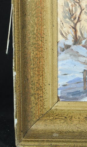 Jan Dekker - Olieverf op hardboard, Boerderij, Ingelijst kopen? Bied vanaf 1!