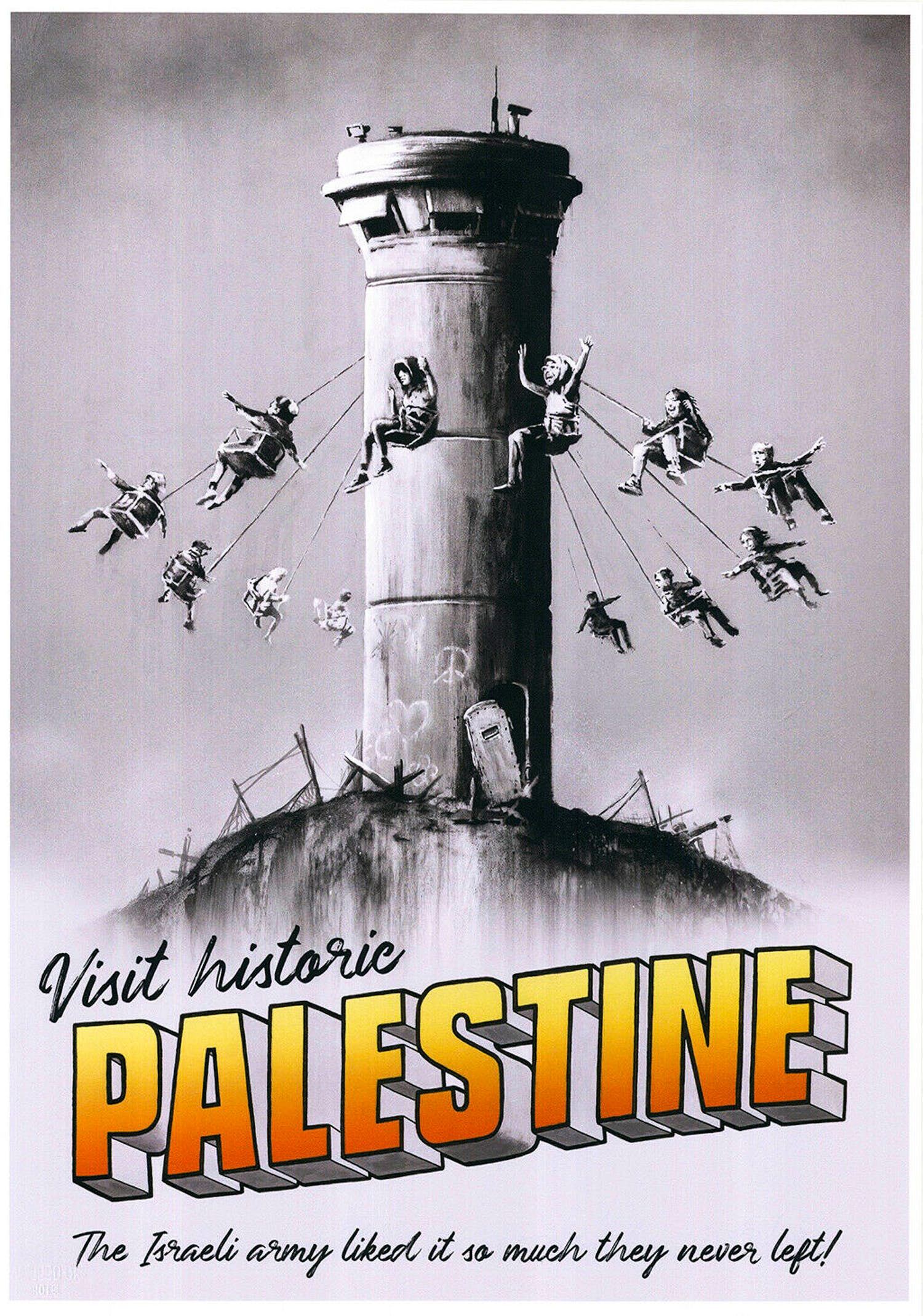 Banksy - "Visit Historic Palestine"- poster Walled off Hotel Bethlehem kopen? Bied vanaf 225!