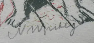 Nicolaas Wijnberg - Kleurenlitho: Interieur met vrouwen en kind kopen? Bied vanaf 35!