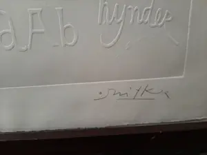 Willem Snitker - Ets, blinddruk, titel, Sint Sebastiaanpaard kopen? Bied vanaf 30!