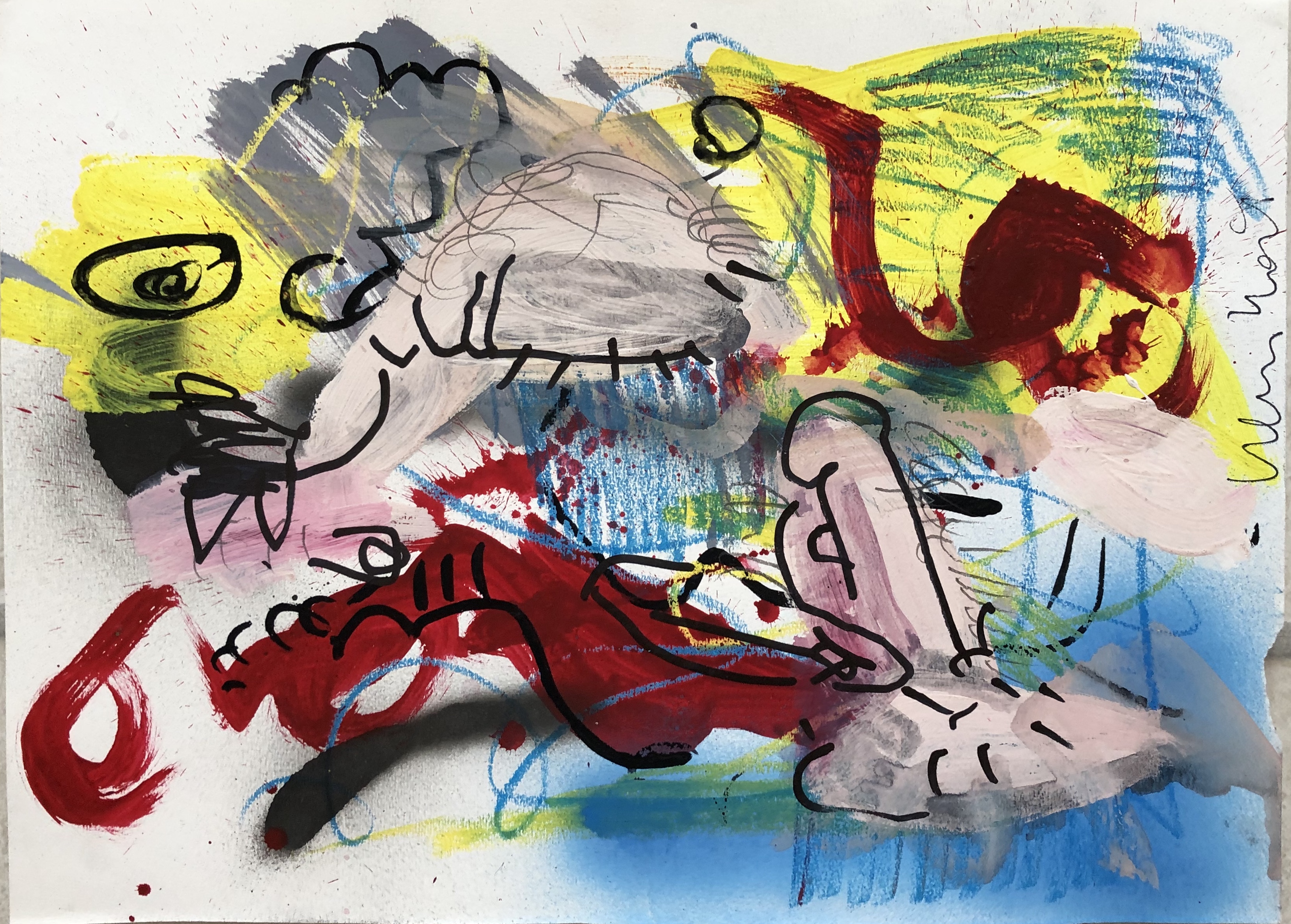 Peter Klashorst - Abstract  kopen? Bied vanaf 1!