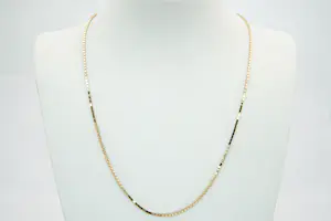 25 - Strak  geelgouden 18krt  venetiaans collier kopen? Bied vanaf 510!
