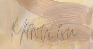 Anton Martineau - Olieverf op papier, Raadselachtig (Groot) kopen? Bied vanaf 1!