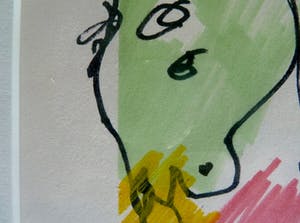 Herman Brood - Hop paardje - Unieke tekening - 1992 kopen? Bied vanaf 295!