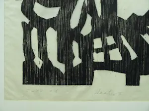 Frits Vanen - 4x Houtsnede , Holland Festival en Theater – 1961 – oplage 15 ex. kopen? Bied vanaf 50!