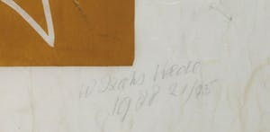 Wim Izaks - Houtsnede op Japans papier, Vrede (Groot) kopen? Bied vanaf 1!