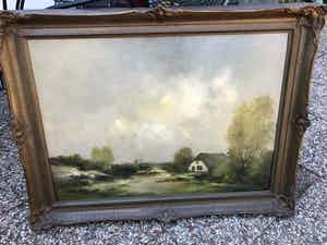Antoon Markus - Hollands landschap nabij Oosterbeek verkocht voor € 150!
