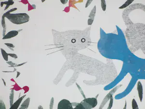 Frans de Jong - Drie katten - Sjabloondruk kopen? Bied vanaf 40!