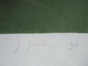 Judith Stolker - Ingelijste linosnede "Vijver" OPRUIMING! kopen? Bied vanaf 25!