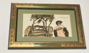 Corneille - Gesigneerde aquarel: Een Italiaanse zomer, 1976. kopen? Bied vanaf 2800!