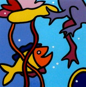 Shunyam - ingelijste zeefdruk: Royal Summer II kopen? Bied vanaf 75!