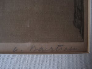 Niet of onleesbaar gesigneerd - Gesigneerde zg. droge naald Ets "Amsterdam OZ Achterburgwal" kopen? Bied vanaf 10!