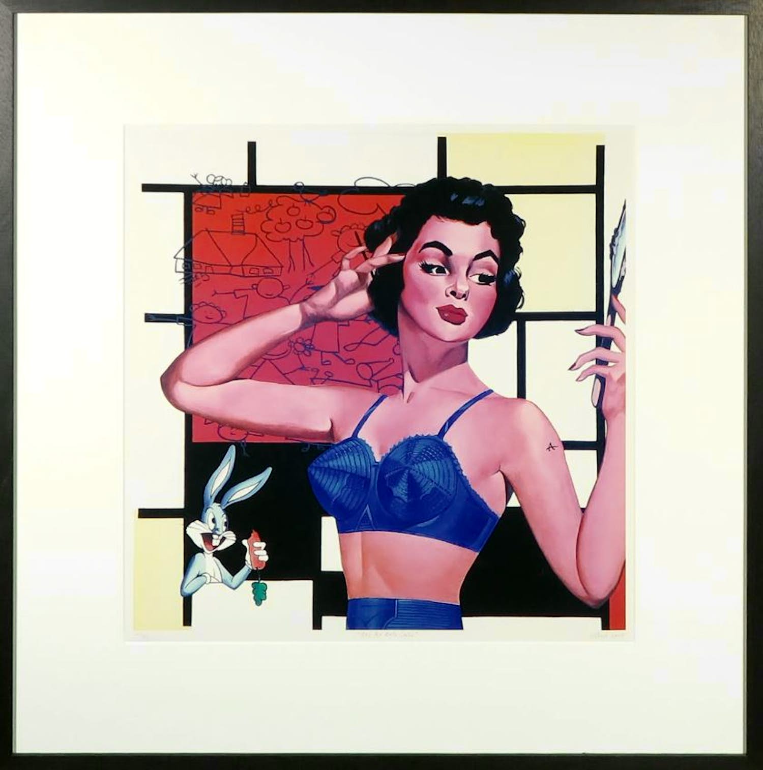 Alfred Degens - Lambdaprint, Art for Arts Sake - Ingelijst verkocht voor € 50!