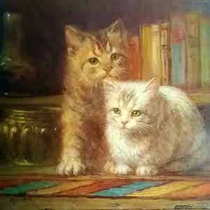 Hermanus Josephus Antonius Buschenhenke - Z.t "Twee poesjes" verkocht voor € 125!