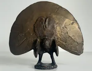 Ek van Zanten - bronzen sculptuur | 'Pauw' kopen? Bied vanaf 750!