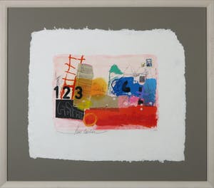 Theo Koster - Zeefdruk, Zonder titel - Ingelijst kopen? Bied vanaf 1!