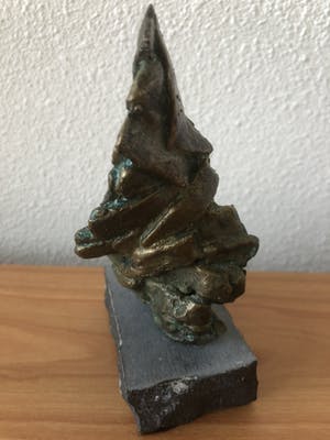 Brons (Onbekend) - Modern gesigneerd beeld - van een vlam. LAATSTE KANS !!!!!!!!!!!!!!!!! kopen? Bied vanaf 25!
