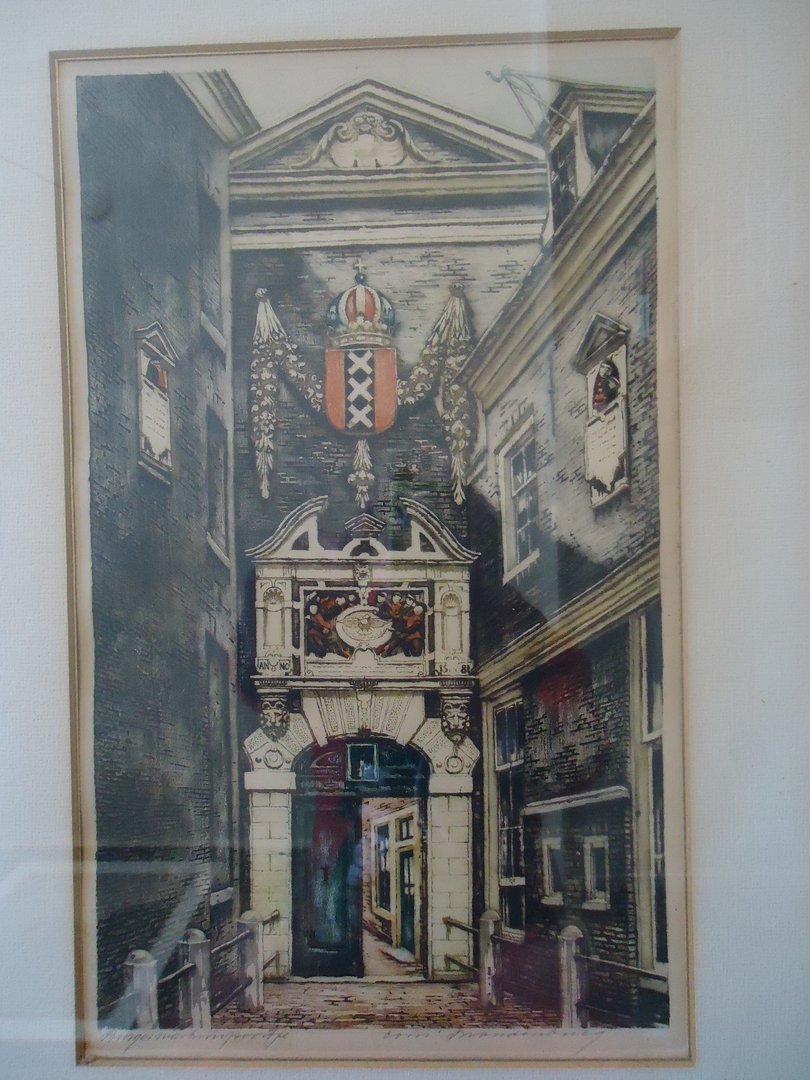 Cornelis Brandenburg - Burgerweeshuispoortje te Amsterdam verkocht voor € 95!