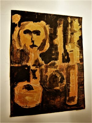 Niet of onleesbaar gesigneerd - Bijzonder Italiaans? jaren 50 "Sgraffito" gem. techniek - gesigneerd kopen? Bied vanaf 1!