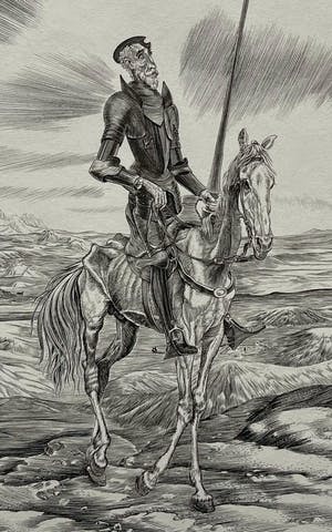 Kuno Brinks - Don Quichote in het Landschap van La Mancha kopen? Bied vanaf 50!