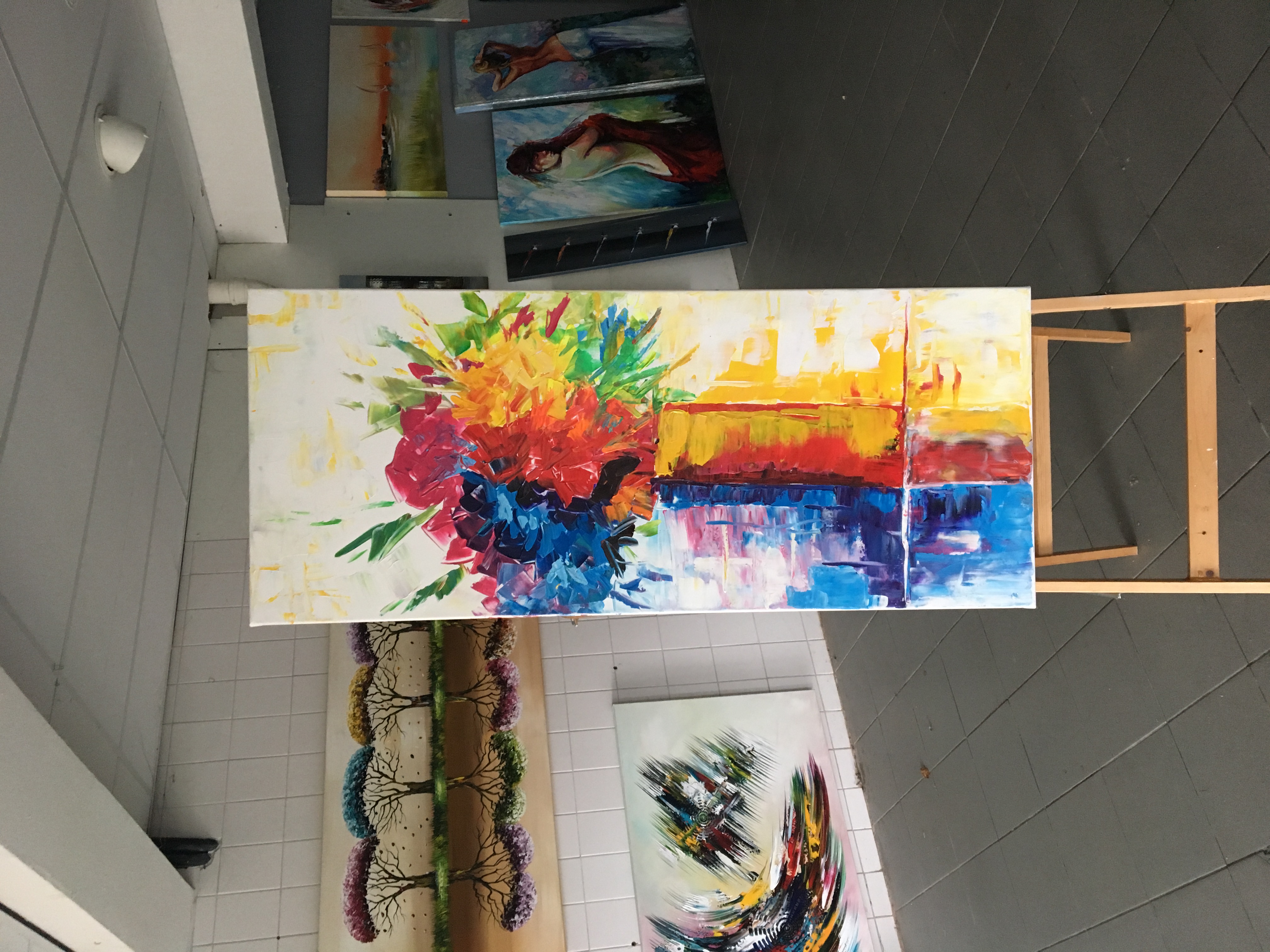 Niet of onleesbaar gesigneerd - Alex L.- Fantasie bloemen kopen? Bied vanaf 1!