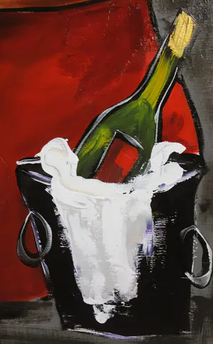 Theo Broeren - Acryl op doek, Gouden trio (Zeer groot) kopen? Bied vanaf 150!