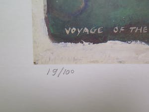 Jasper Krabbe - Voyage of the Beagle, zeefdruk kopen? Bied vanaf 40!