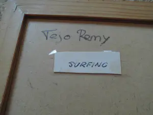 Tejo Remy - Olieverf - Surfing kopen? Bied vanaf 40!