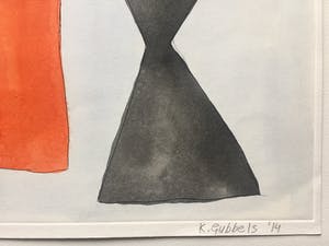 Klaas Gubbels - ets met aquarel ingekleurd ‘Soestdijk’ - 2014 kopen? Bied vanaf 275!