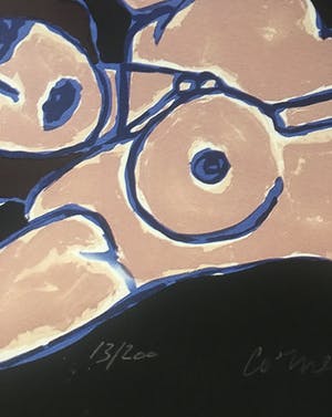 Corneille - litho ‘ nu sur le sol ’ 1980 - oplage 200 kopen? Bied vanaf 295!