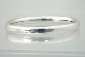 Sterling 1e gehalte zilveren unisex "slaven" armband - glad gepolijst model kopen? Bied vanaf 28!