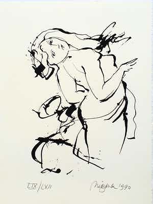 Nic Jonk - Zonder titel verkocht voor € 45!