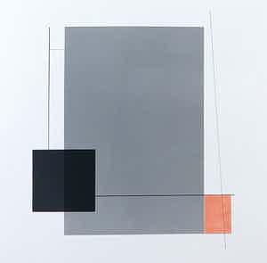 Rob van Unnik - Gemengde techniek op papier, Compositie no.23 verkocht voor € 1!