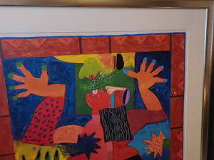 Clemens Briels - Schitterend werk Wait untill flesh.. ingelijst Groot kopen? Bied vanaf 375!