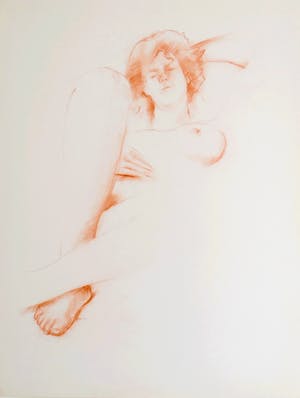 Jacqueline Oblin - Femme nue couchée VII kopen? Bied vanaf 1!
