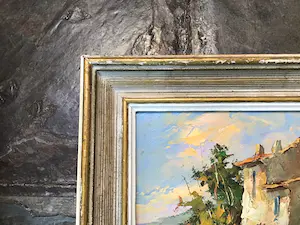 Niet of onleesbaar gesigneerd - Huis op heuvel. kopen? Bied vanaf 1!