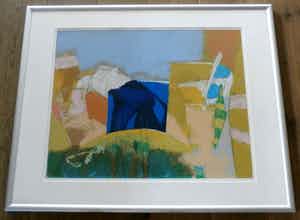 Henk van Vessem - grote zeefdruk - ingelijst verkocht voor € 59!