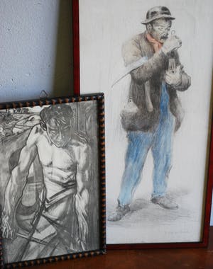 Herman Heijenbrock - Mijnwerker: handgesigneerd/gekleurd &Toorop's ijzergieter kopen? Bied vanaf 65!