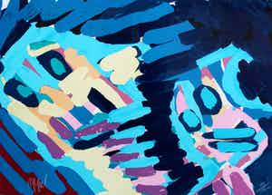 Karel Appel - Ingelijste litho - 1978 verkocht voor € 495!