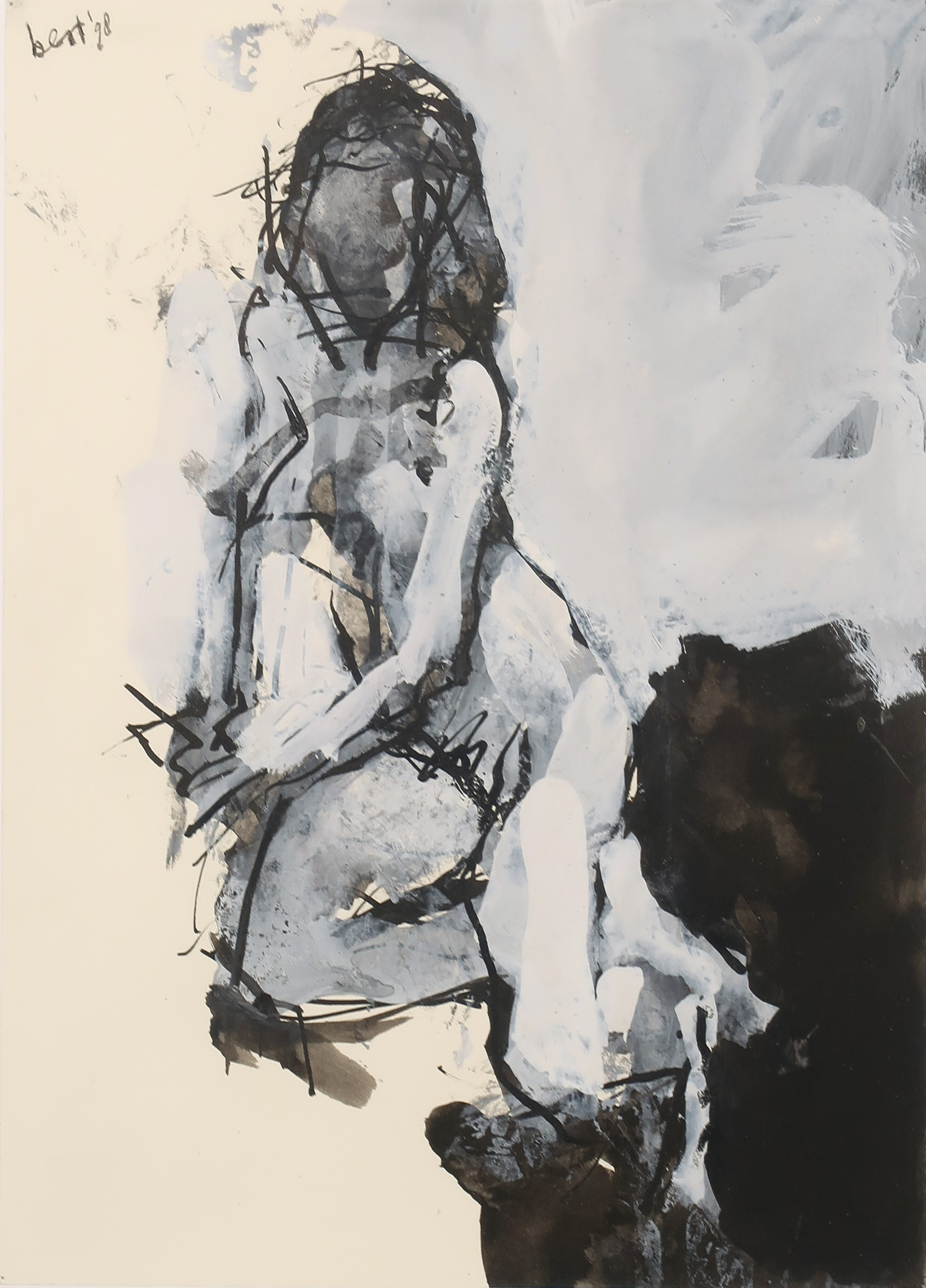 Bert van Zelm - Gouache, Naakt - Ingelijst kopen? Bied vanaf 80!