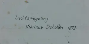 Rien Scholten - Olieverf op paneel, Luchtspiegeling - Ingelijst kopen? Bied vanaf 200!