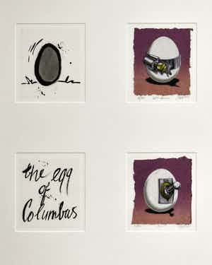 Sharon Amir - Gentle Pressure a turn on - The egg of Columbus - Ingelijst - groot verkocht voor € 50!