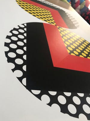 Niet of onleesbaar gesigneerd - S. Amano (1944) - Gesigneerde zeefdruk - Constructivisme - 1974 kopen? Bied vanaf 1!