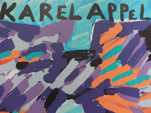 Karel Appel - Kleurenlitho HAPPY CAT kopen? Bied vanaf 125!