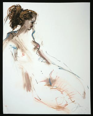 Franscz Witte - Gemende techniek op papier, Figuur II kopen? Bied vanaf 1!