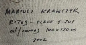 Mariusz Krawczyk - Olieverf op doek, Rites-Place 1-201 (Groot) kopen? Bied vanaf 1!