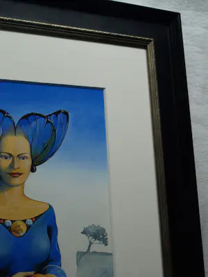 Linda Groen - Ingelijste aquarel , Vlinderkoningin - Lijst, 78 x 61 cm. kopen? Bied vanaf 250!